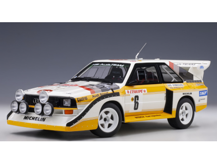 Audi Sport Quattro S1 #6 Rallye Monte Carlo 1986 Mikkola, Hertz AUTO art 1/18